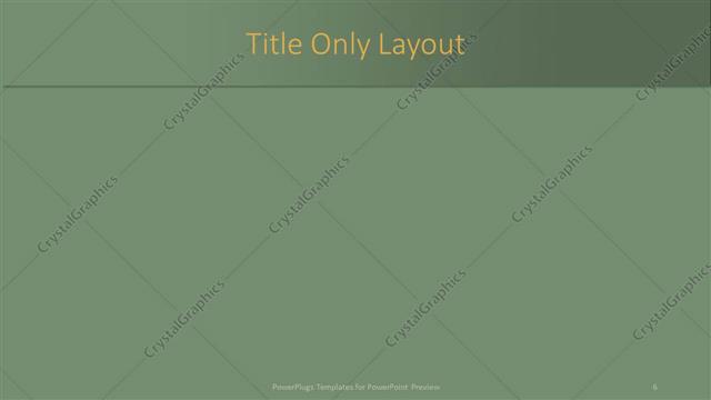 Title Only presentation slide layout