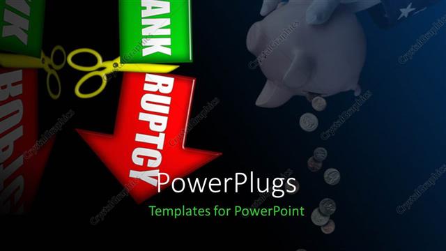  Presentation with different - Two arrow in different directions with bluish background