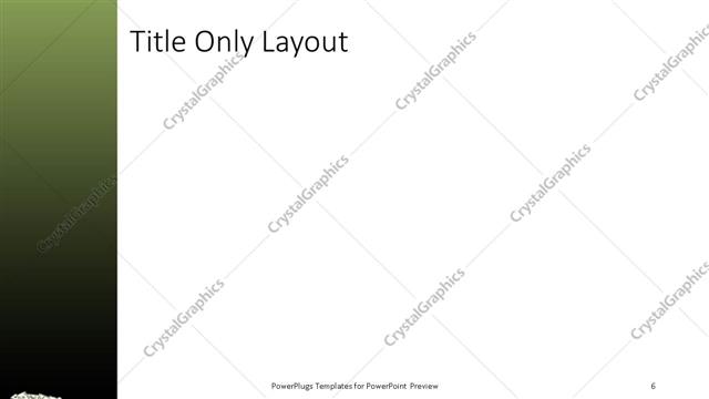 Title Only presentation slide layout