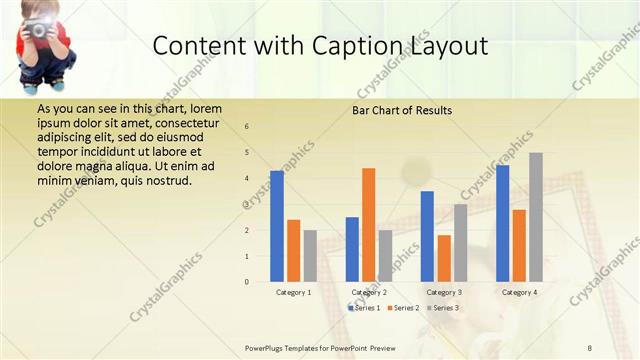 Content with Caption presentation slide layout