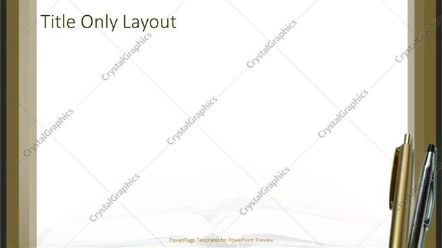 Title Only presentation slide layout