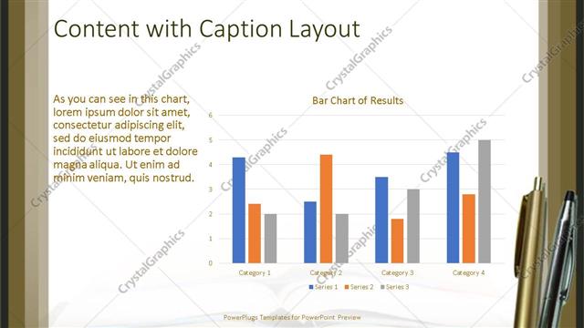 Content with Caption presentation slide layout