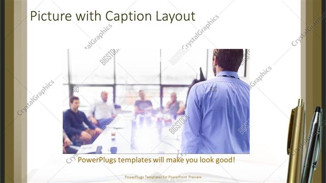 Picture with Caption presentation slide layout