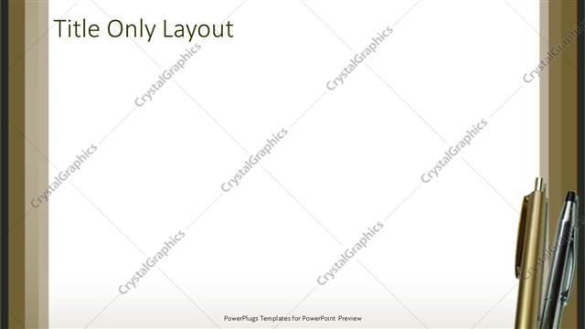 Title Only presentation slide layout