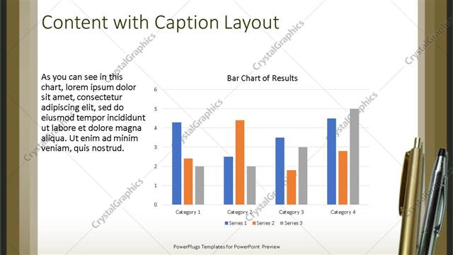 Content with Caption presentation slide layout