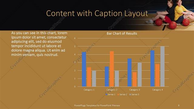 Content with Caption presentation slide layout