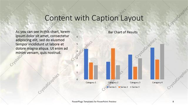 Content with Caption presentation slide layout