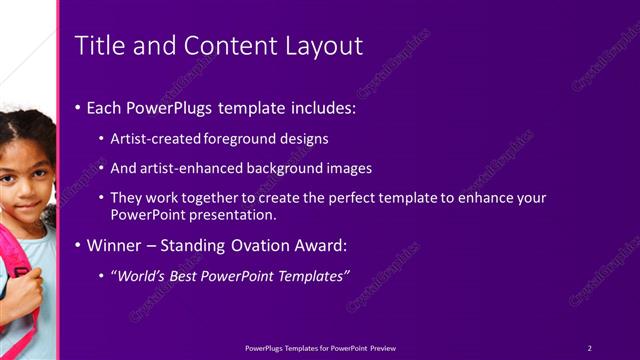Title and Content presentation slide layout