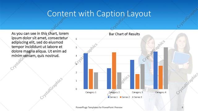 Content with Caption presentation slide layout