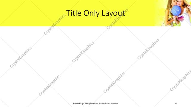 Title Only presentation slide layout