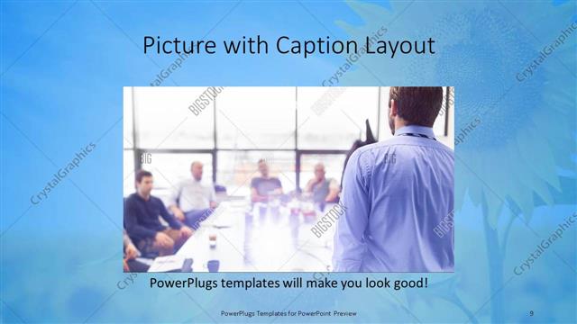 Picture with Caption presentation slide layout