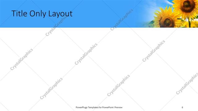 Title Only presentation slide layout