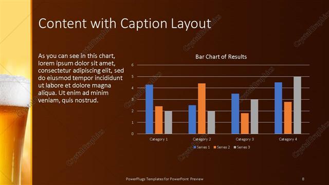 Content with Caption presentation slide layout