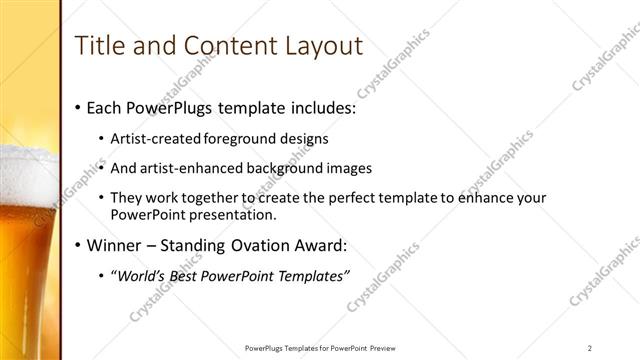 Title and Content presentation slide layout