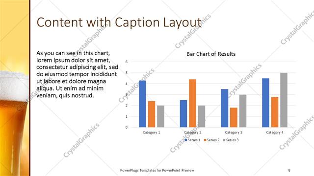 Content with Caption presentation slide layout