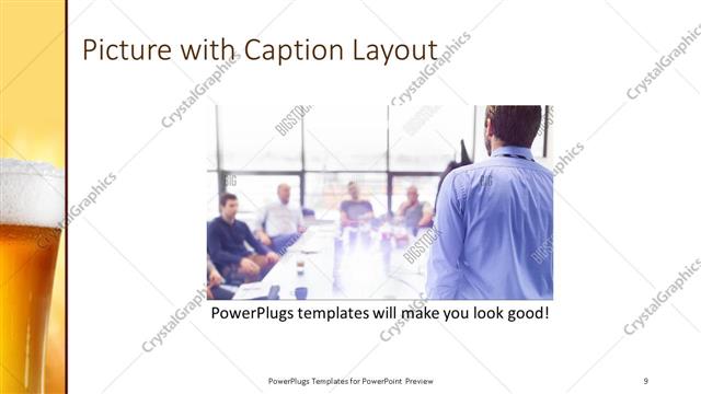 Picture with Caption presentation slide layout