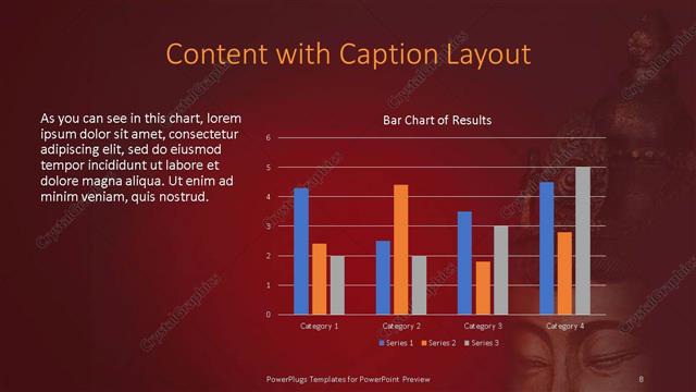 Content with Caption presentation slide layout