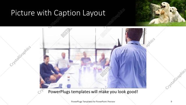 Picture with Caption presentation slide layout