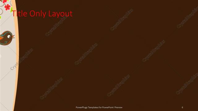 Title Only presentation slide layout