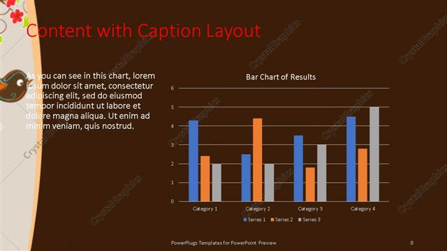 Content with Caption presentation slide layout