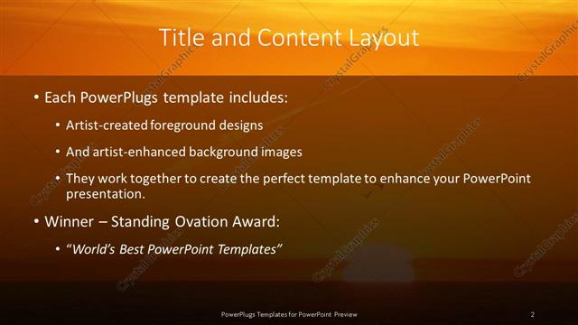 Title and Content presentation slide layout