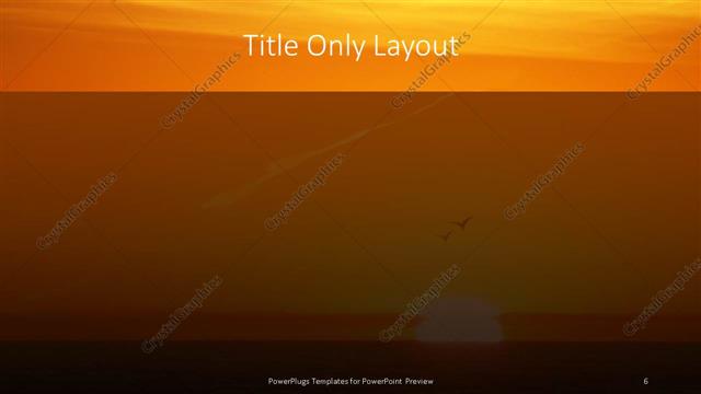 Title Only presentation slide layout