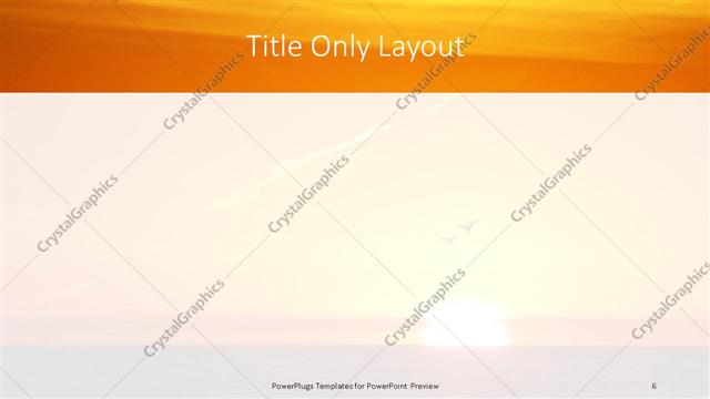 Title Only presentation slide layout