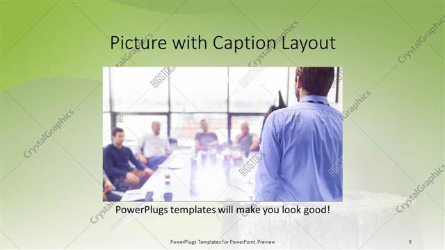 Picture with Caption presentation slide layout
