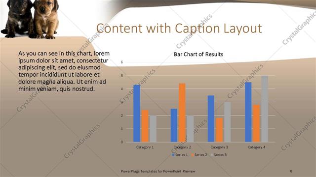 Content with Caption presentation slide layout
