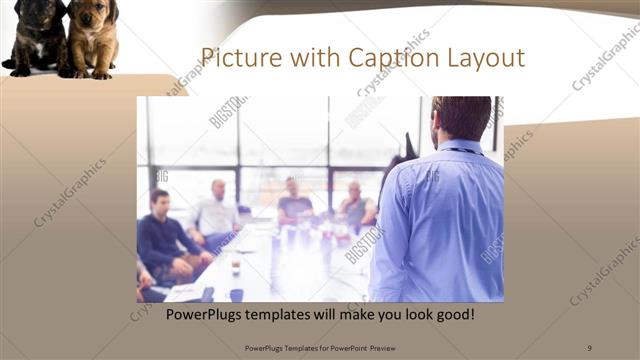 Picture with Caption presentation slide layout