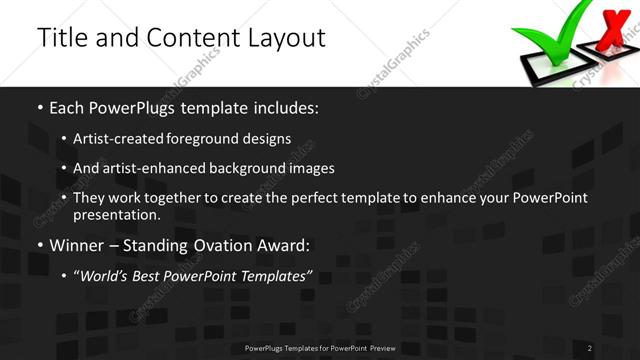 Title and Content presentation slide layout