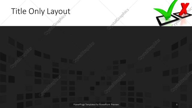 Title Only presentation slide layout