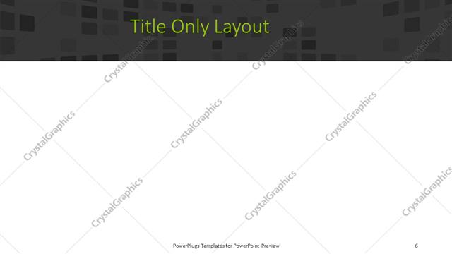 Title Only presentation slide layout