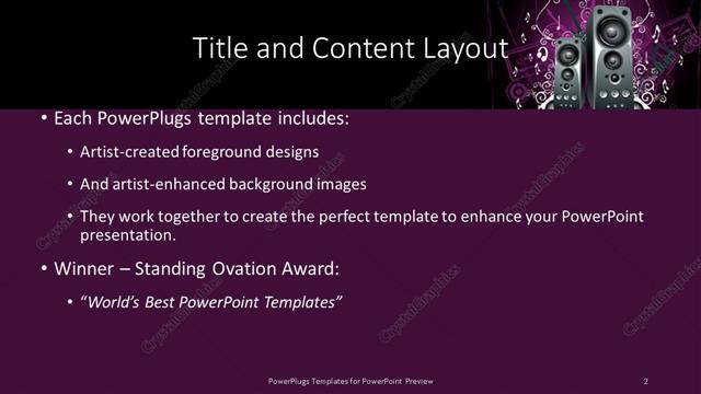 Title and Content presentation slide layout