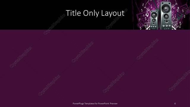 Title Only presentation slide layout