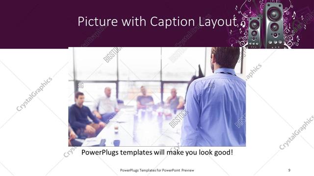Picture with Caption presentation slide layout