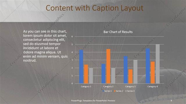 Content with Caption presentation slide layout