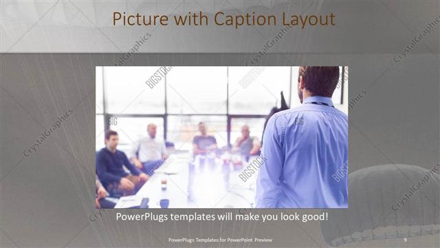 Picture with Caption presentation slide layout