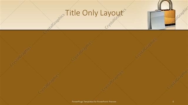 Title Only presentation slide layout
