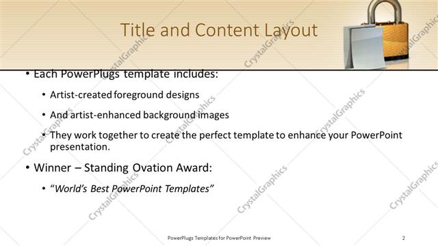 Title and Content presentation slide layout
