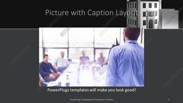 Picture with Caption presentation slide layout
