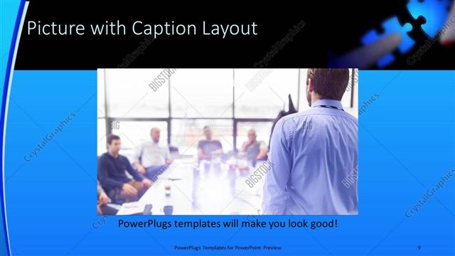 Picture with Caption presentation slide layout