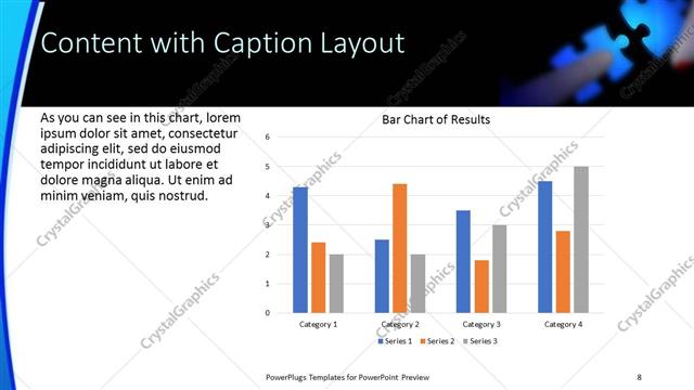 Content with Caption presentation slide layout