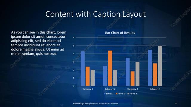 Content with Caption presentation slide layout