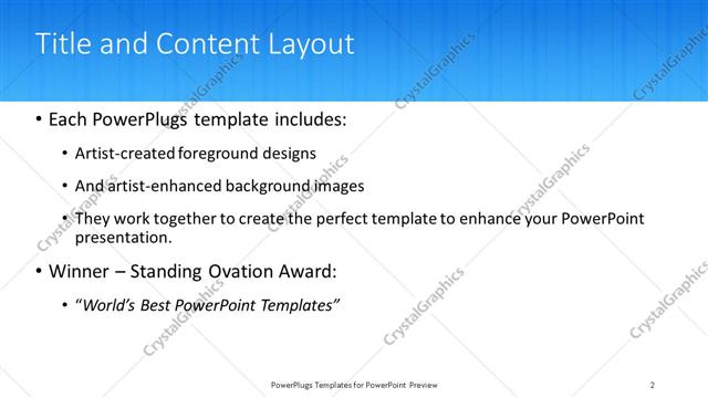 Title and Content presentation slide layout