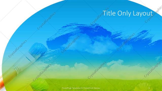 Title Only presentation slide layout