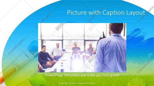 Picture with Caption presentation slide layout