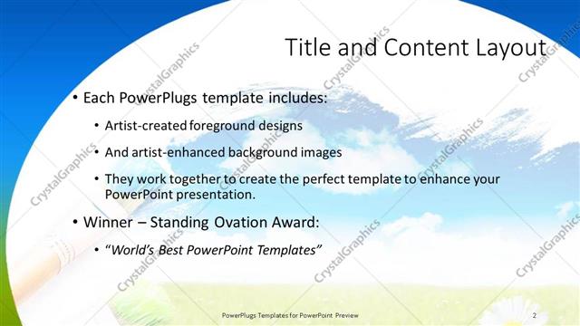 Title and Content presentation slide layout