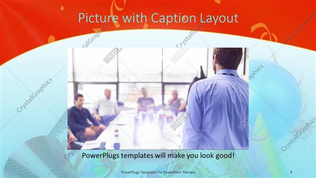 Picture with Caption presentation slide layout