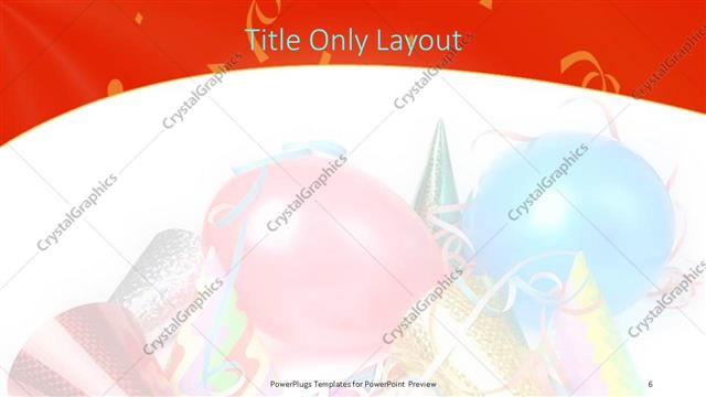Title Only presentation slide layout